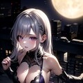 銀色の魔女と夜景デート 3枚目