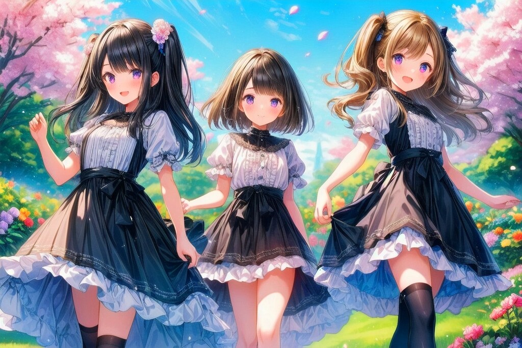 三姉妹な、うちの子♥(9枚)