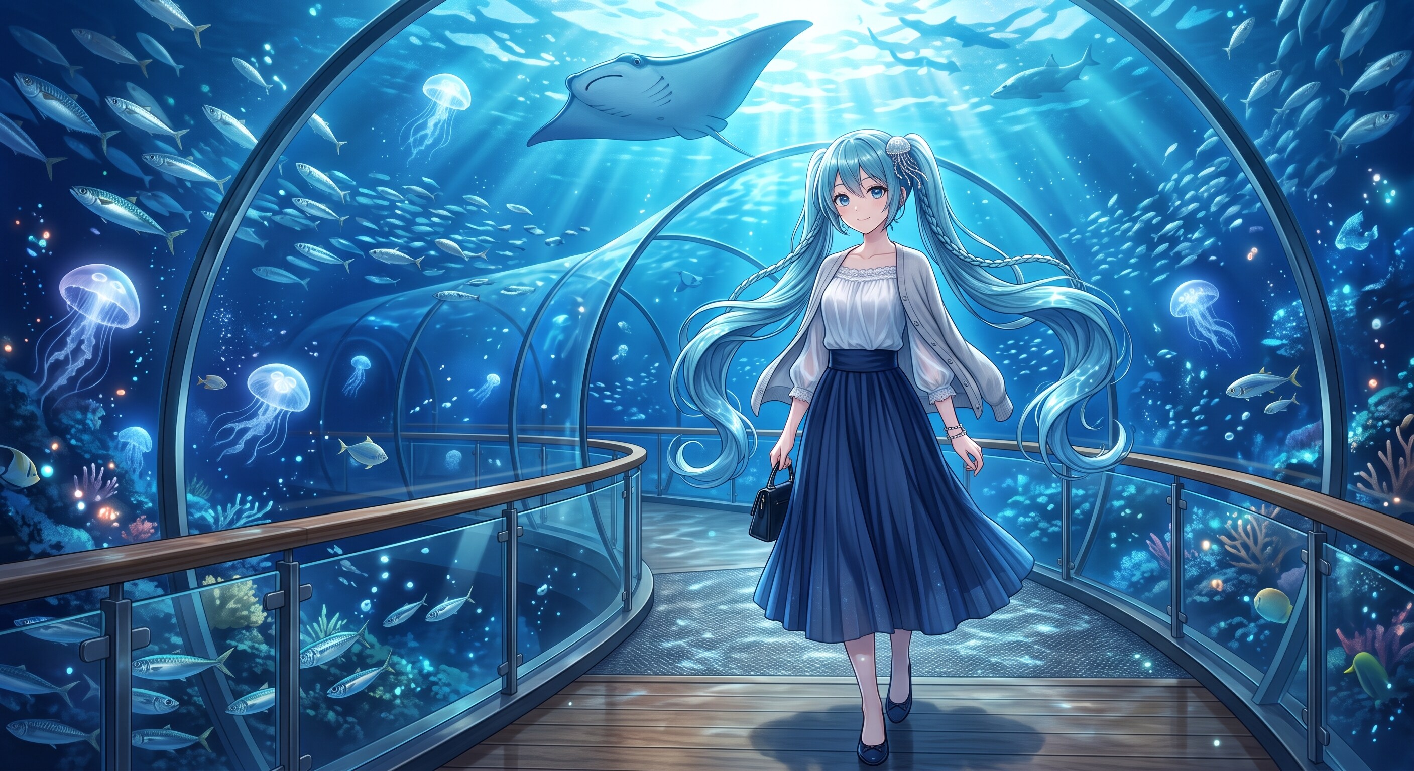 お出かけミクさん　１８ | の人気AIイラスト・グラビア
