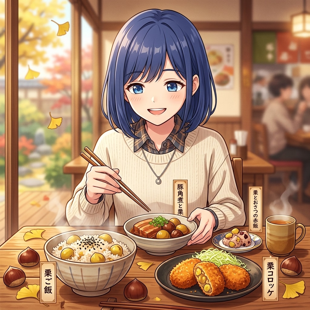 ほくほく栗料理ランチタイム
