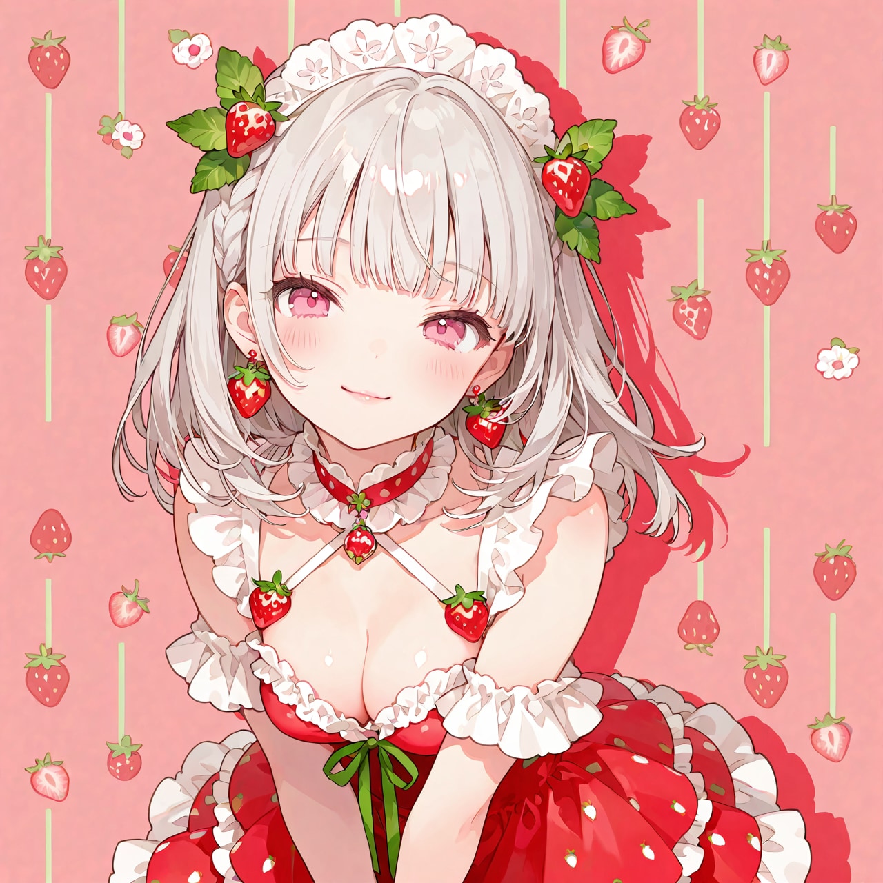 苺 | の人気AIイラスト・グラビア