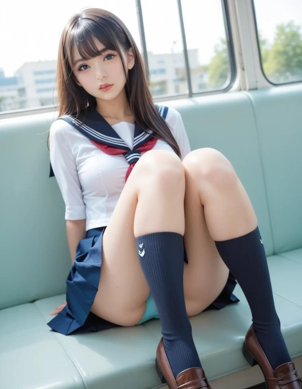 パンちら女子高生