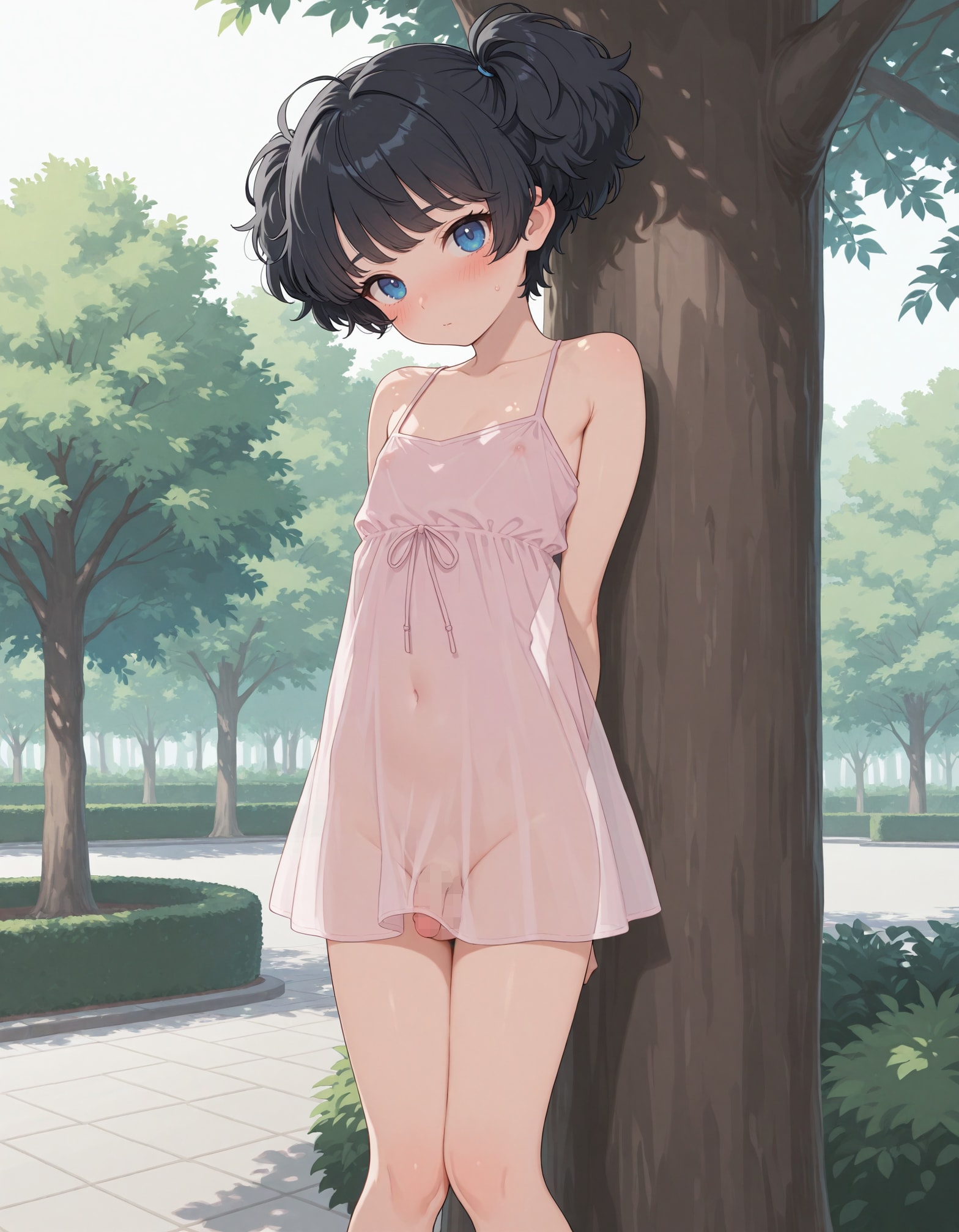 木陰の男の娘