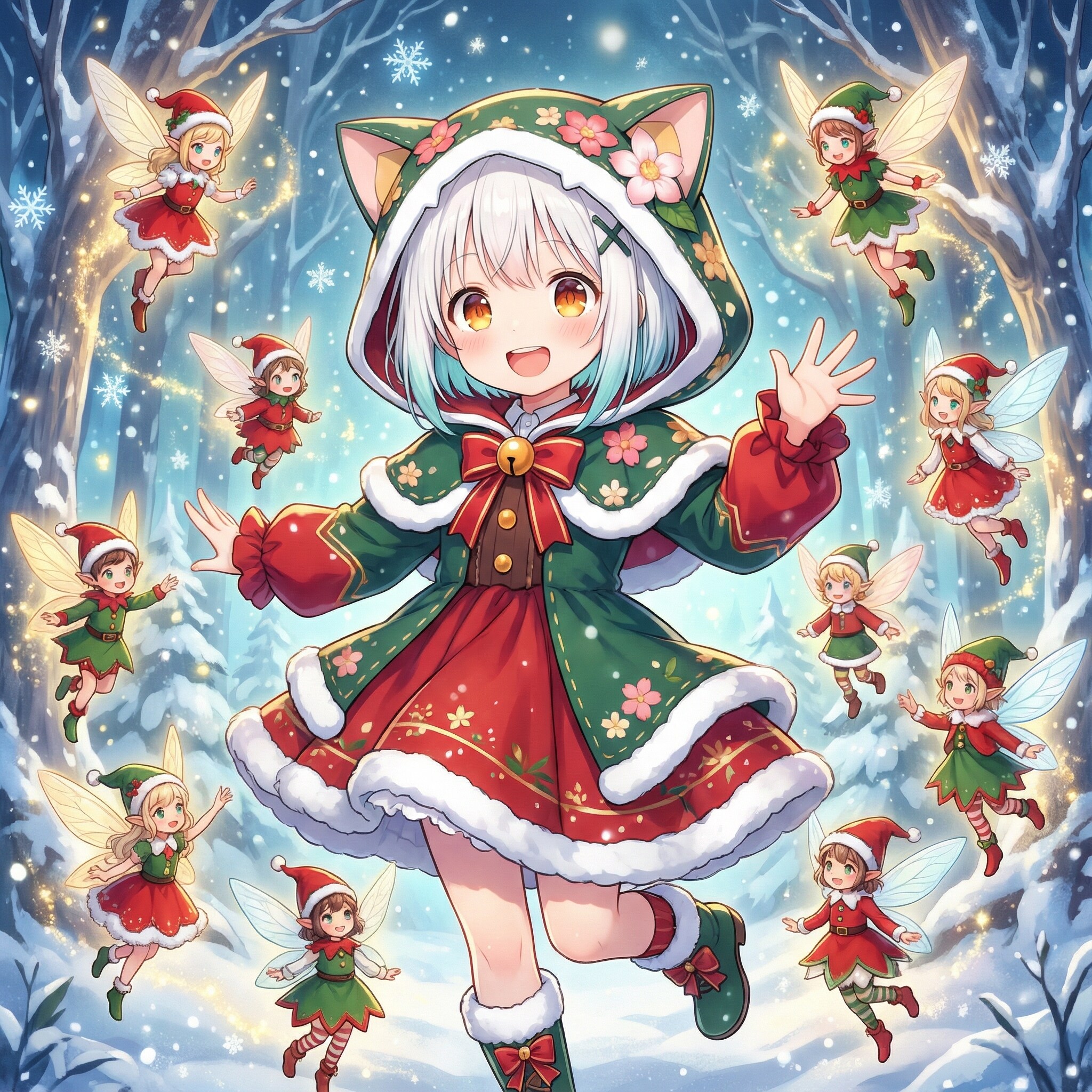 妖精達との楽しい一時 | の人気AIイラスト・グラビア