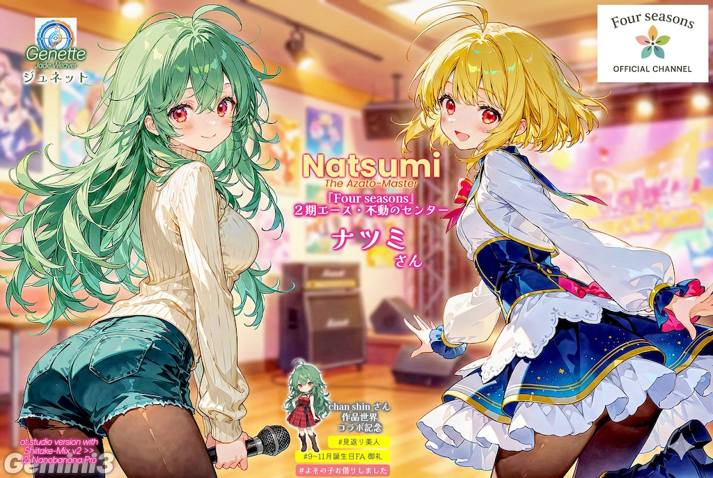 【誕生日FA御礼】ナツミさんとジュネット (for chan shinさん)