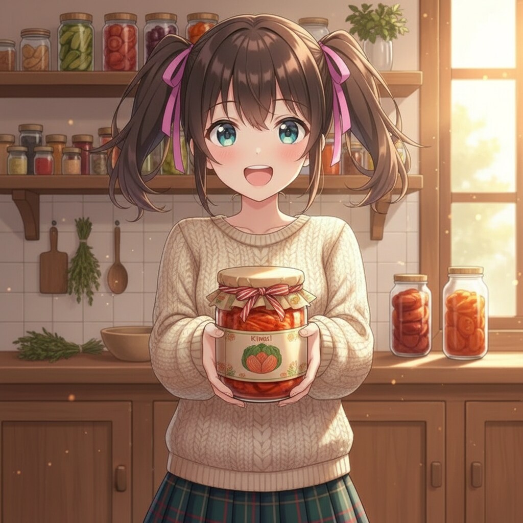 ラッピングしたキムチのプレゼント | の人気AIイラスト・グラビア