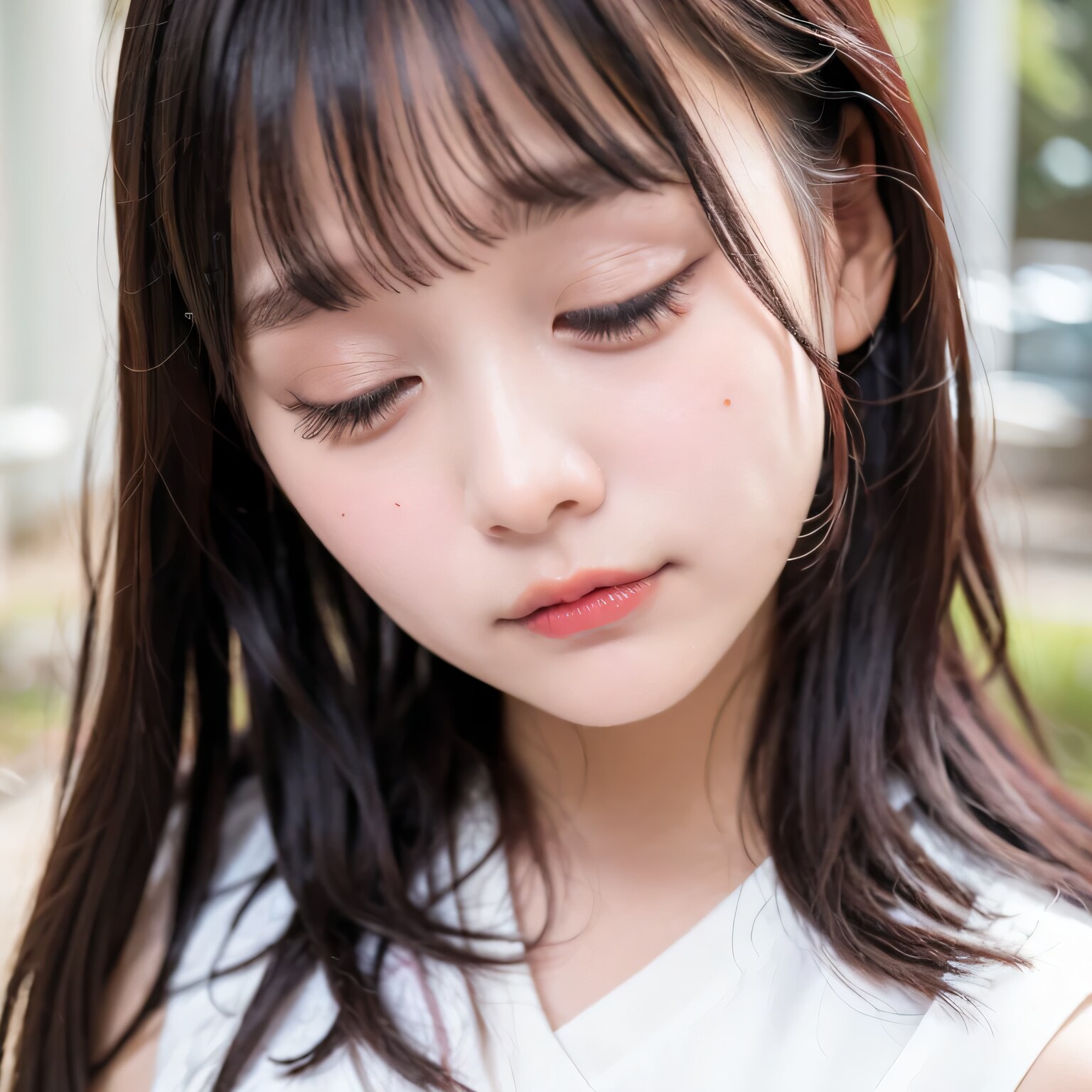 黒髪ロングで水鉄砲の美女１１ | の人気AIイラスト・グラビア