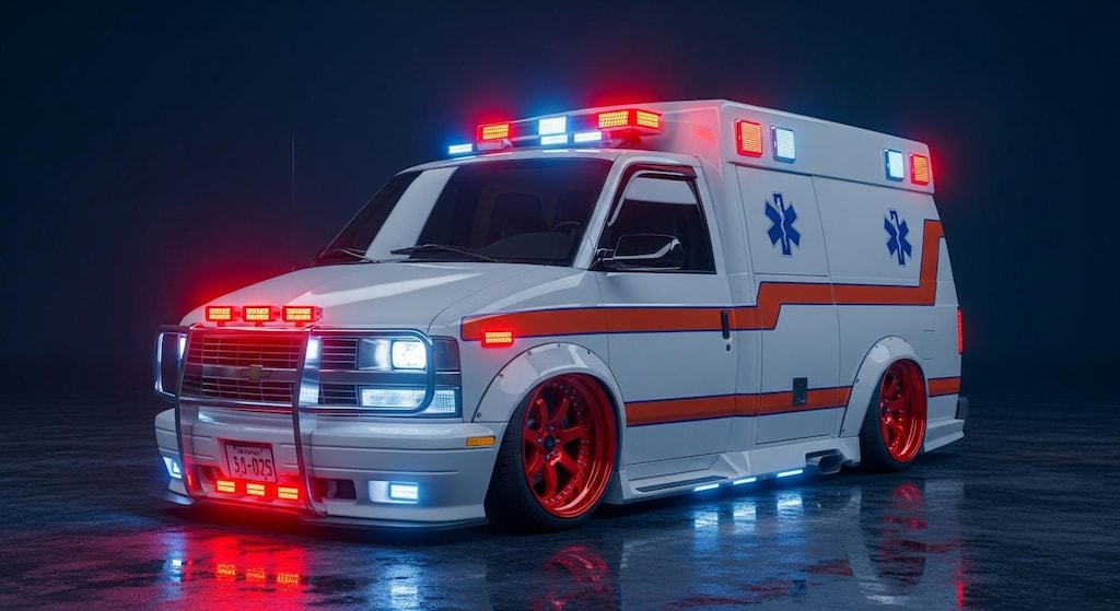 シボレーアストロ救急車ドリ車