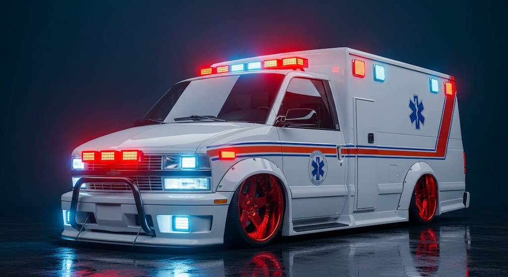 シボレーアストロ救急車ドリ車