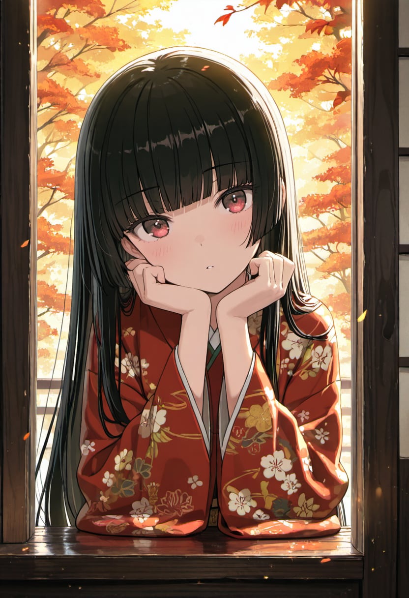 秋待ちの窓辺 | の人気AIイラスト・グラビア