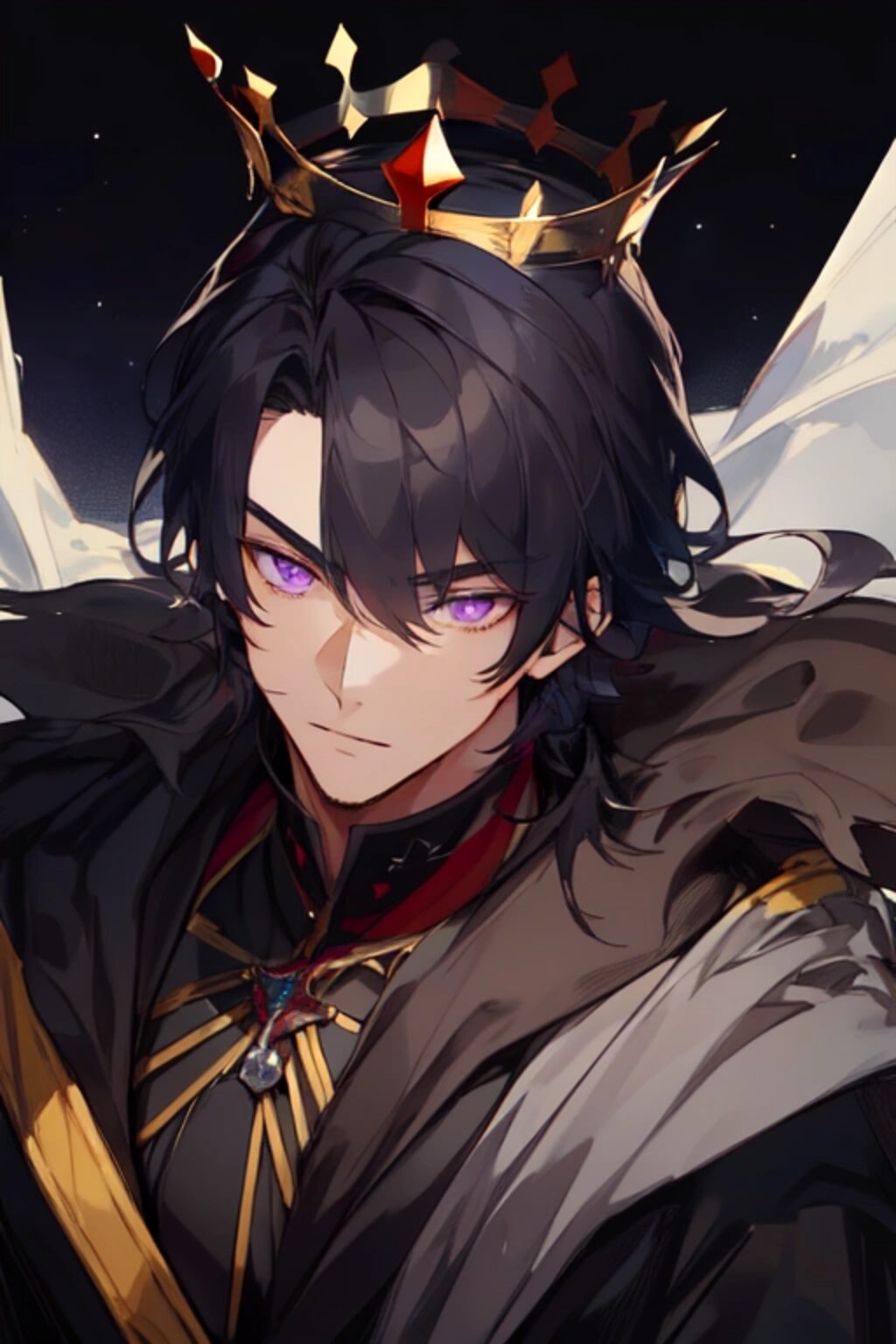 王冠をかぶった、黒髪短髪男性★その6(11枚)