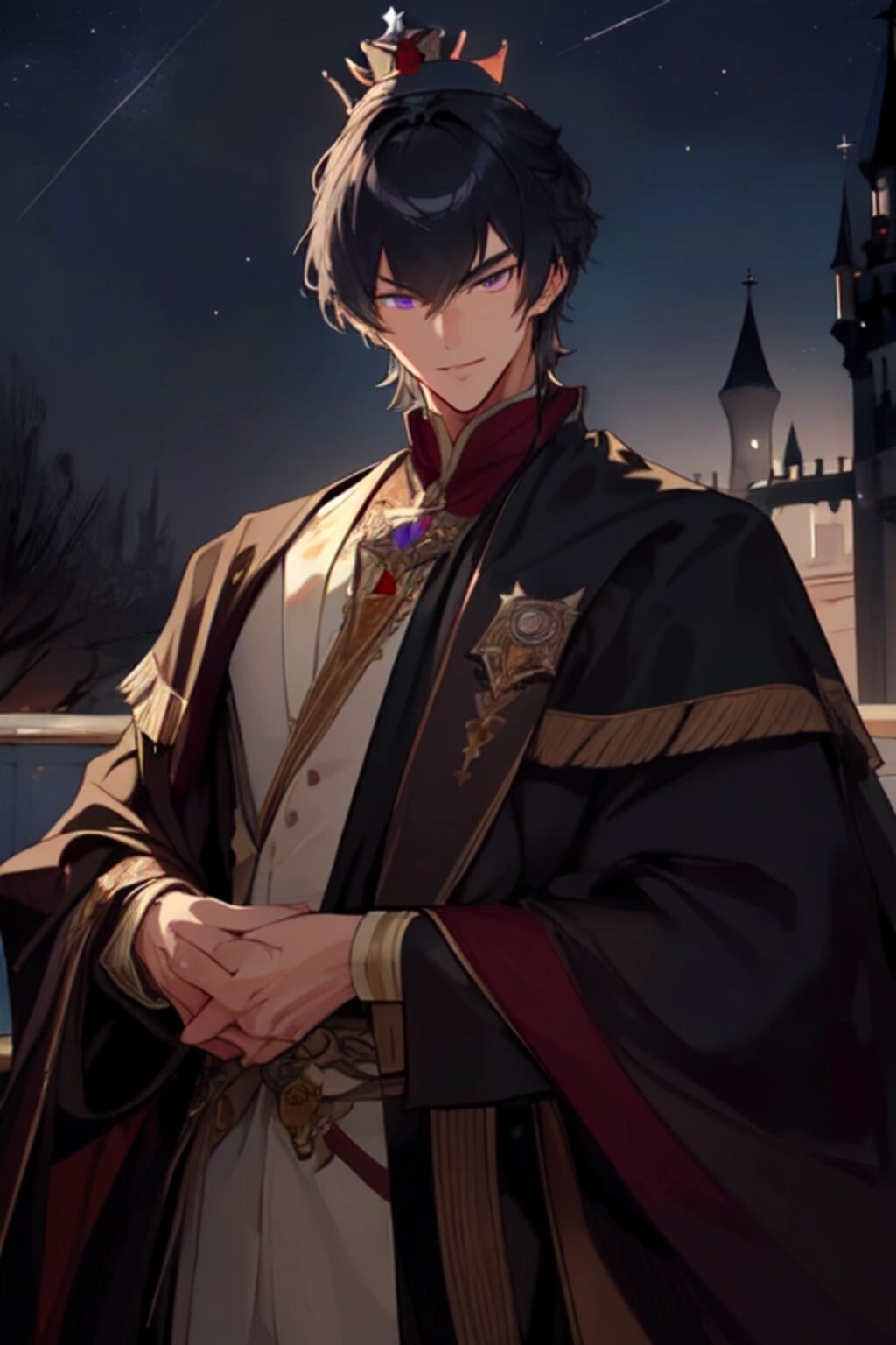 王冠をかぶった、黒髪短髪男性★その6(11枚)