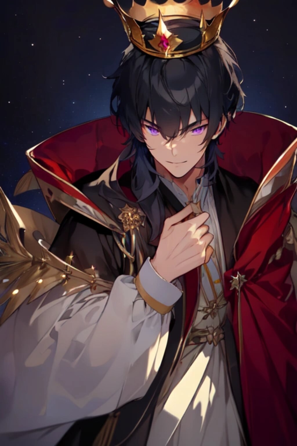 王冠をかぶった、黒髪短髪男性★その6(11枚)