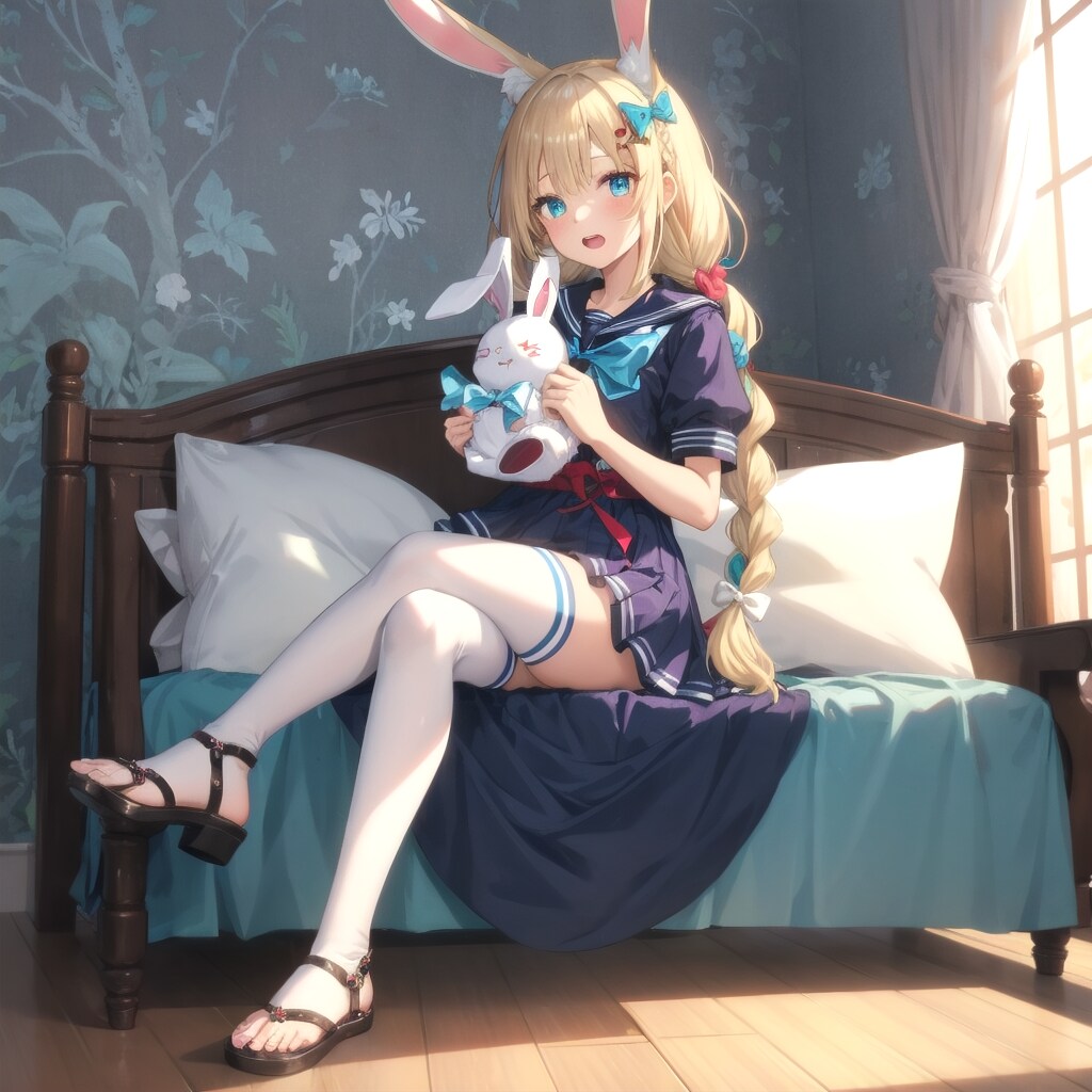 家ではやっぱりファンシーケモミミ少女 | の人気AIイラスト・グラビア