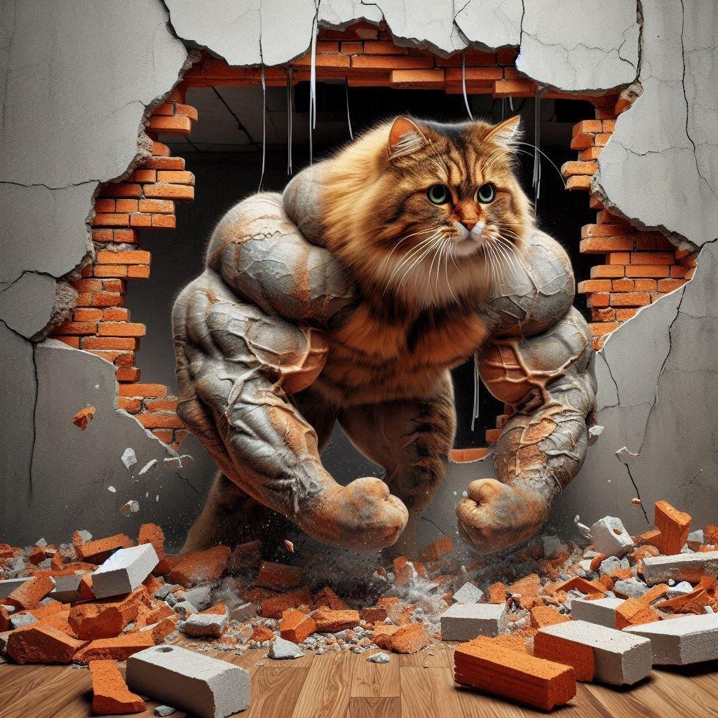 【筋肉注意】とにかく壁ドンがしたい猫