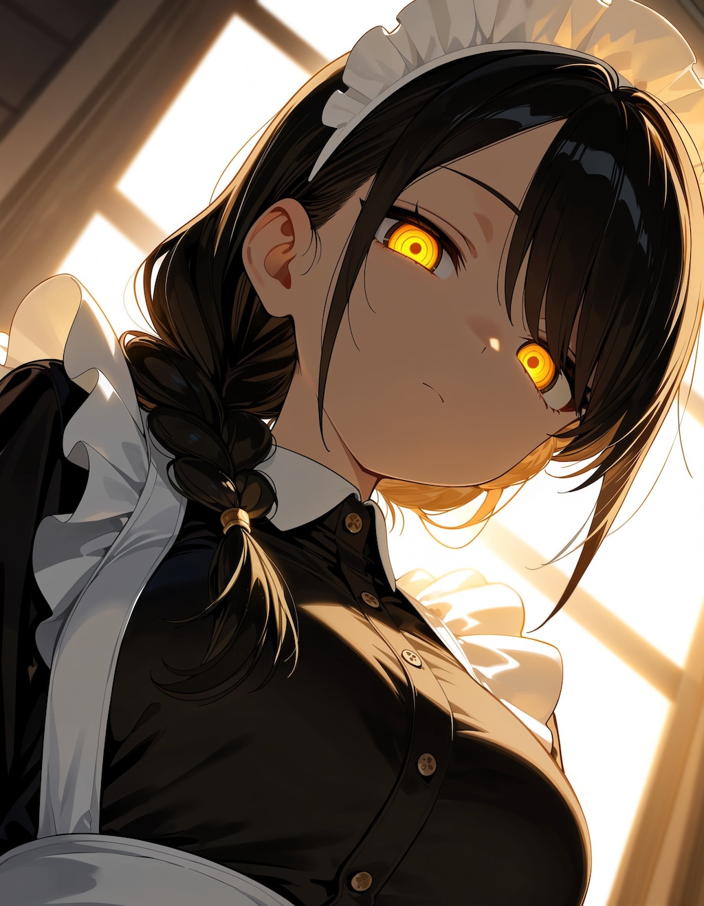 じー…