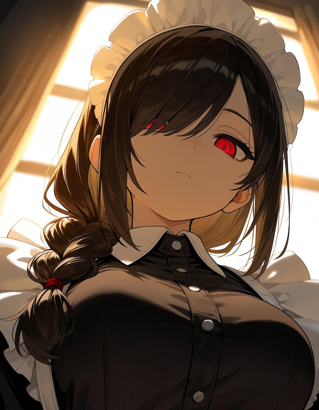 じー…
