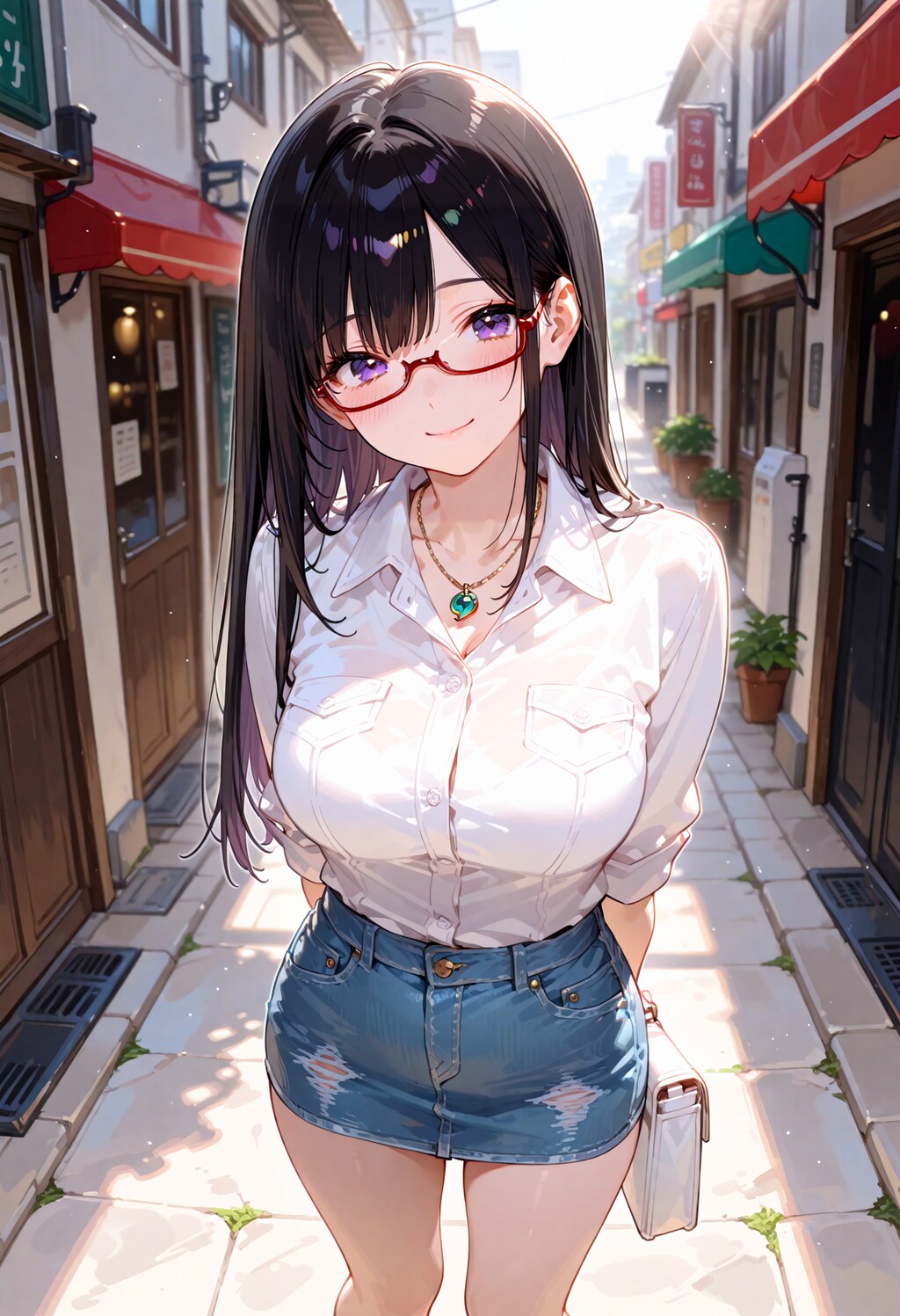 お出かけ真面目ちゃん。