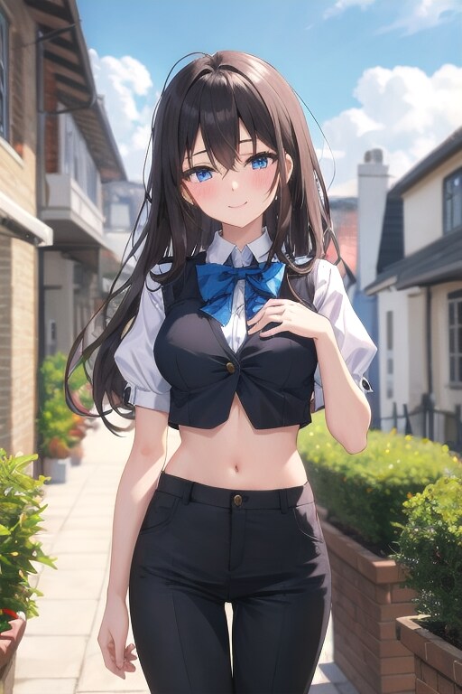 かっこかわいいパフ袖好きのタキシード美少女