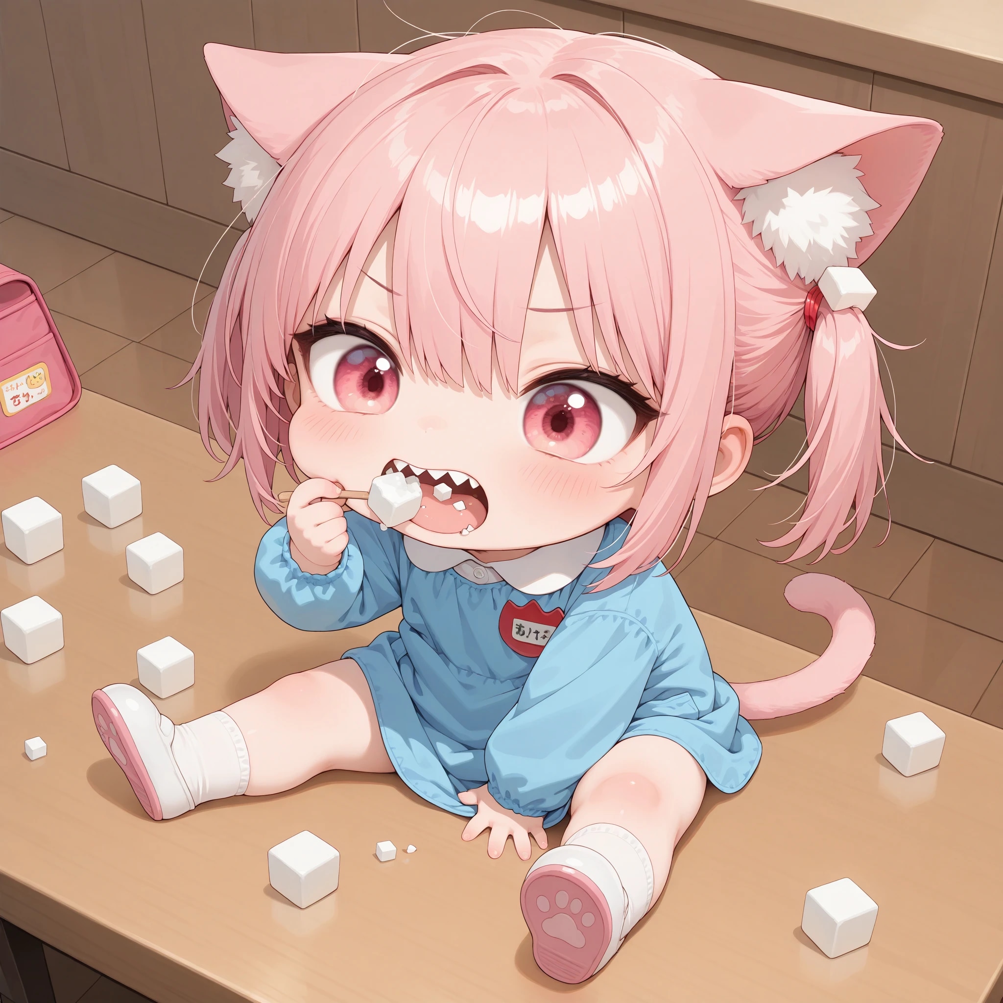 こらっ、角砂糖なんか噛じるんじゃありません！ | の人気AIイラスト・グラビア