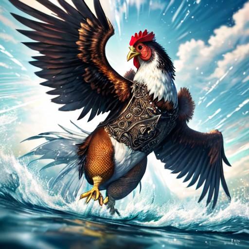 走って渡りきる🐔