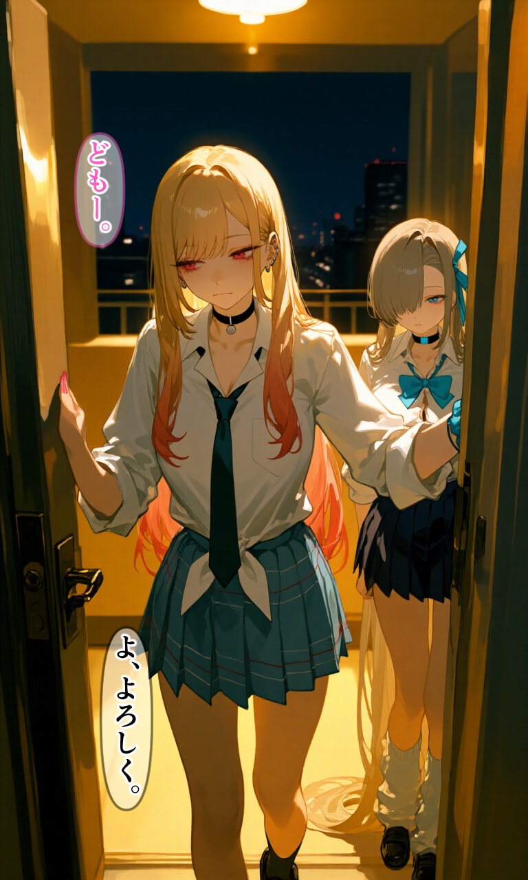 塩対応援交ギャル二人