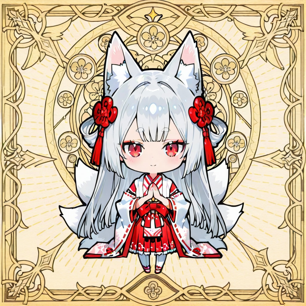 「お稲荷さんの白狐巫女さんは今日も戦う」白狐ちゃん