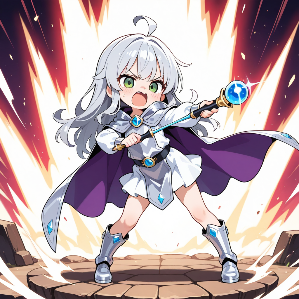 ステラちゃんに拘束魔法をかけられるうさぎちゃん！！