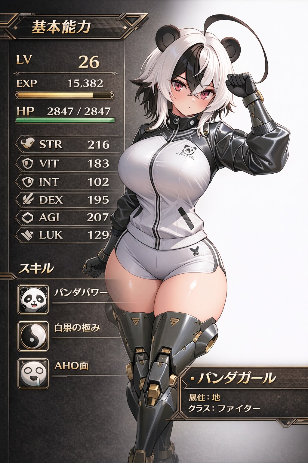 パンダガールさんのステータス