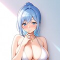 白ビキニで　ポージング 2枚目