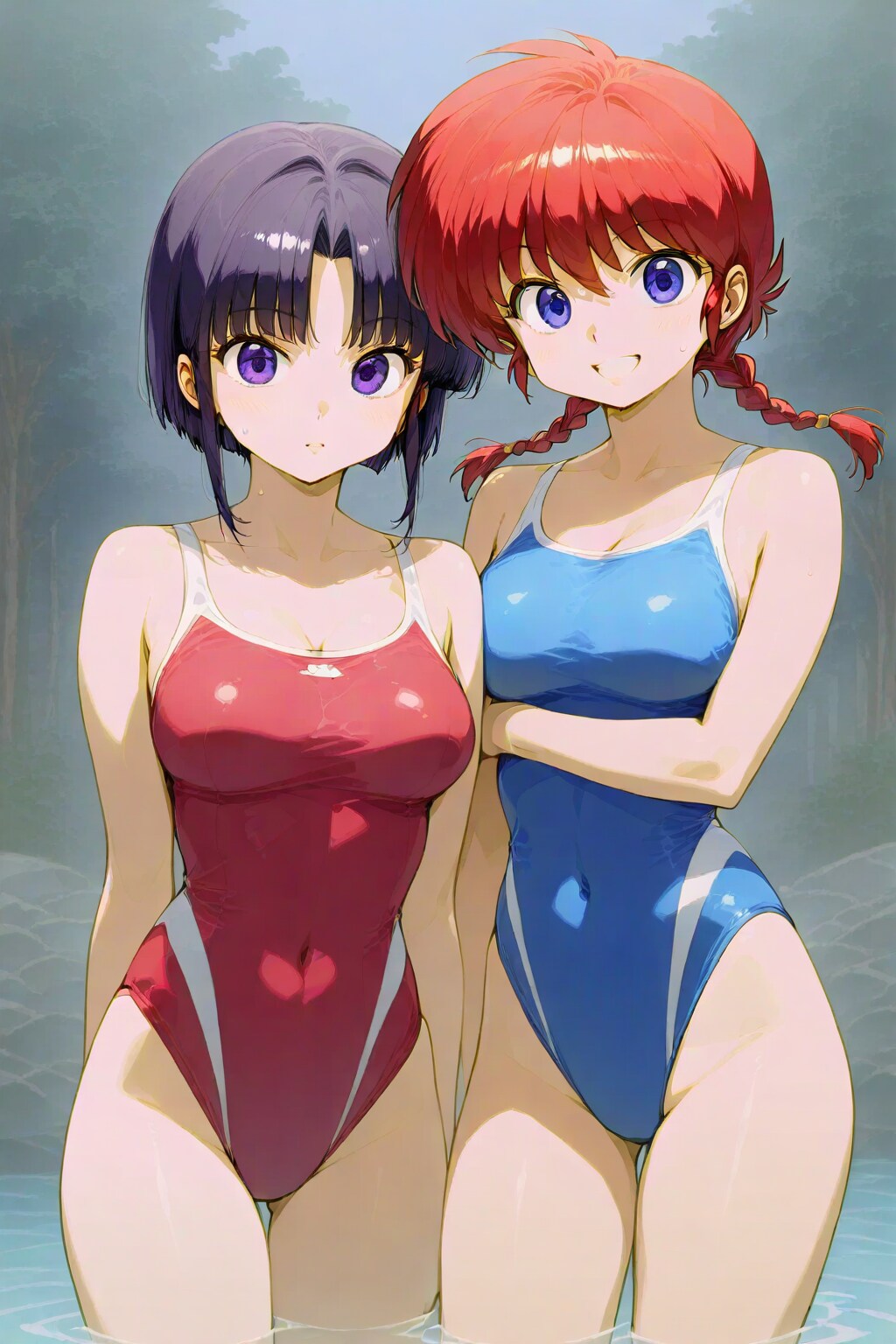 なびきの娘とツーショット