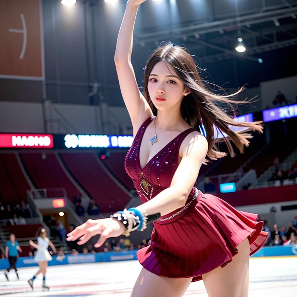 黒髪ロングでフィギュアの美女９３