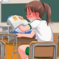 下着を取って体操服一枚で授業を受ける子 12枚目