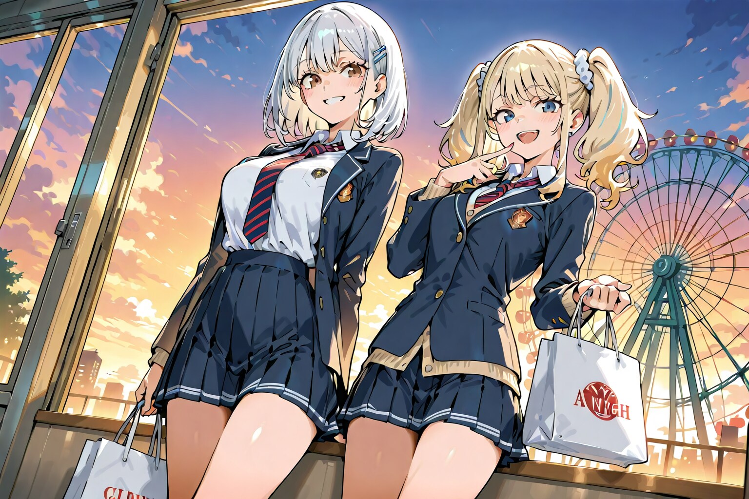 夕焼け空と