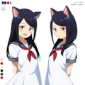 猫少女　設定画　カタログイラスト風 12枚目