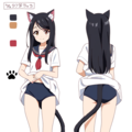猫少女　設定画　カタログイラスト風 6枚目