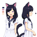 猫少女　設定画　カタログイラスト風 9枚目