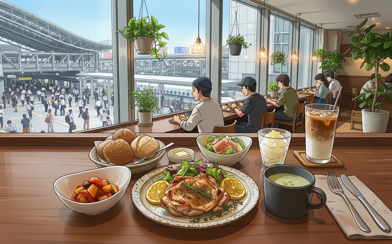 鶏ハーブグリルランチ | の人気AIイラスト・グラビア