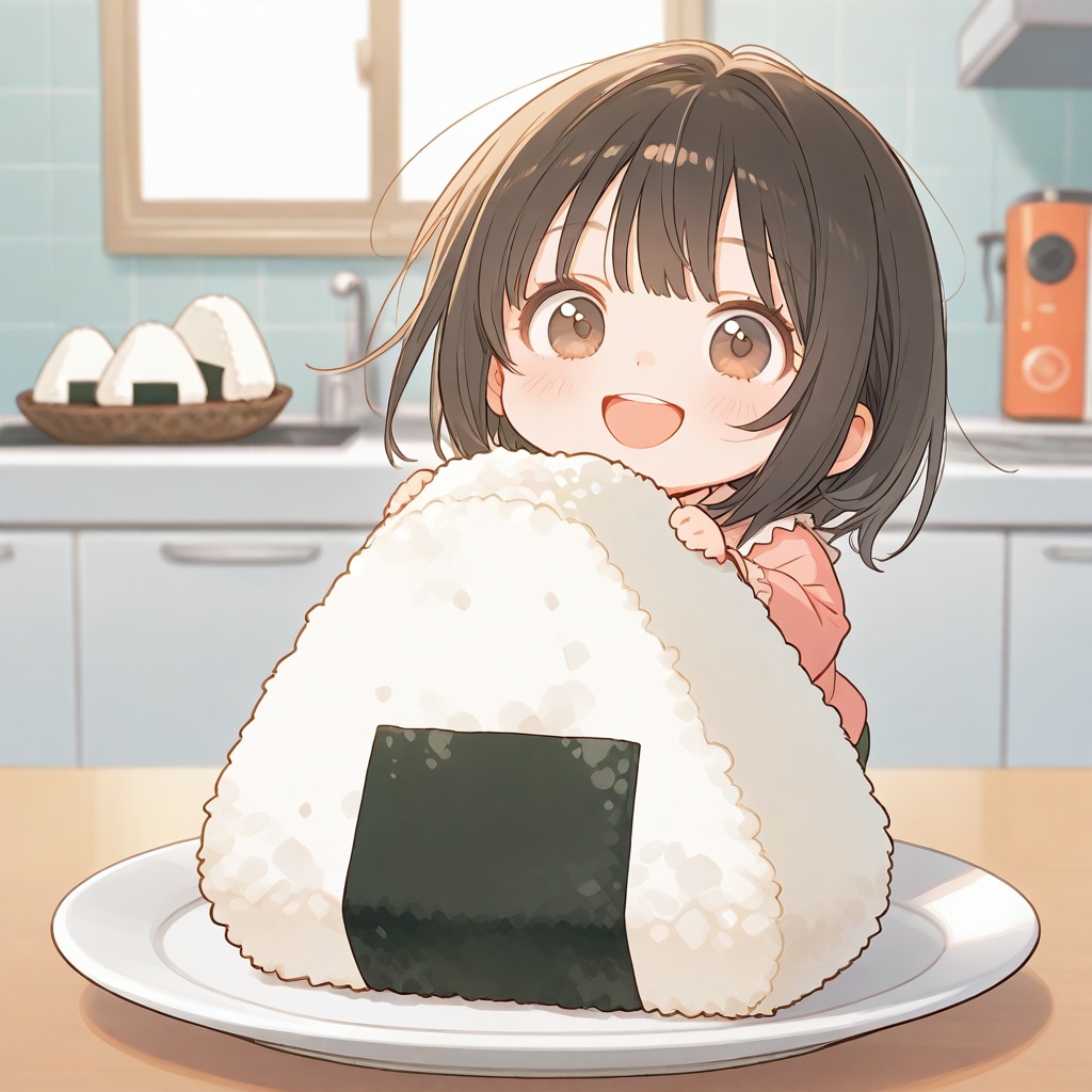おむすび食べよっ | の人気AIイラスト・グラビア