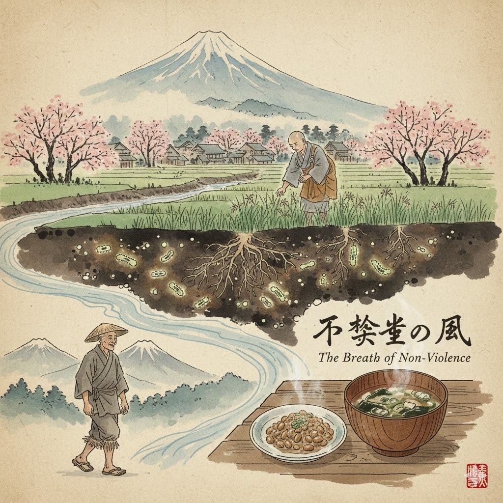 「江戸以前の日本における仏教的菜食主義と、豊かな土壌が育んだ強靭な身体」 | の人気AIイラスト・グラビア