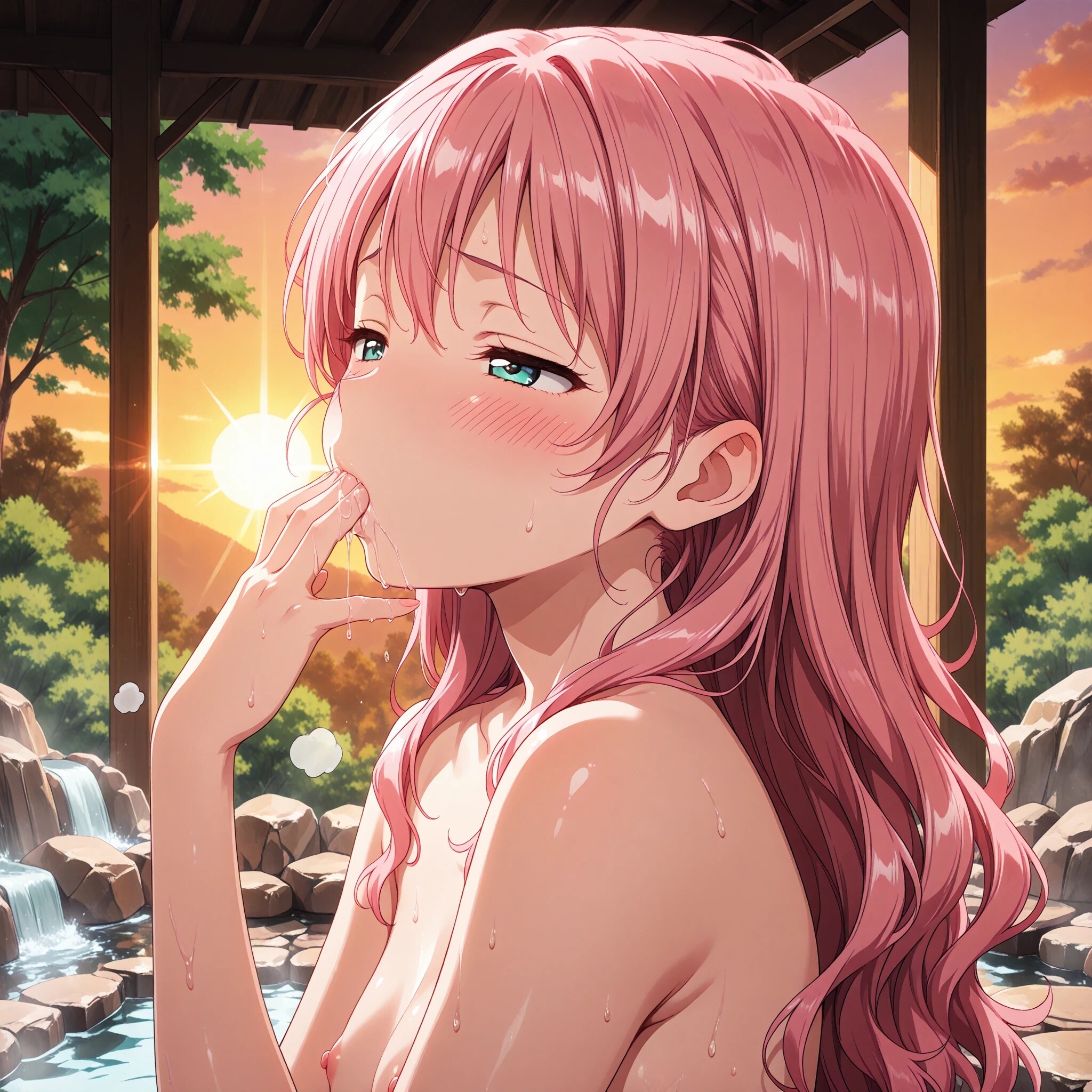 ひな子と夏の露天温泉
