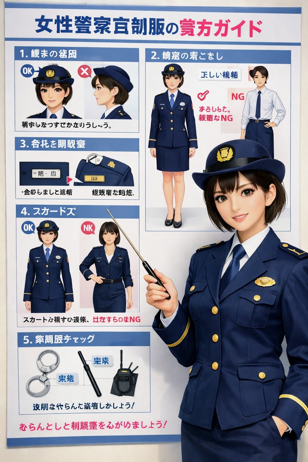 女性警察官制服の着方ガイド👮‍♀️
