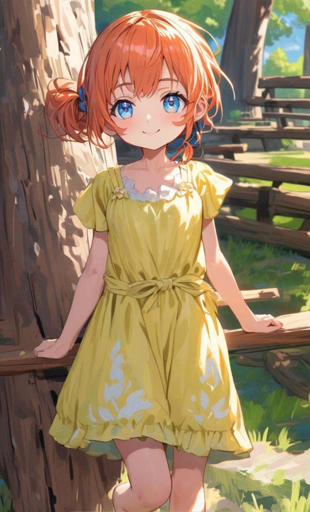 公園で遊ぶ れもちゃん