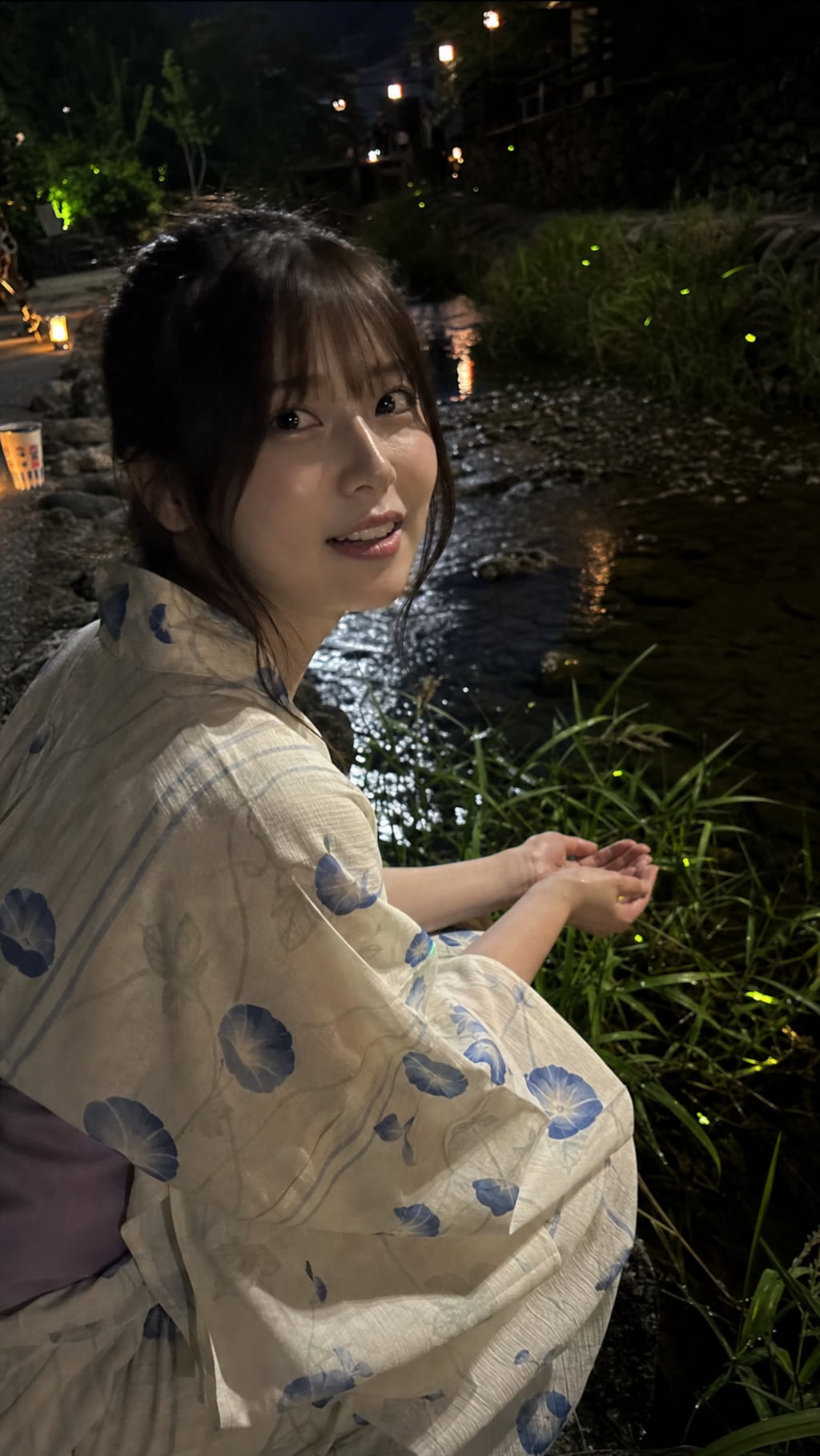 Fireflies Along the Stream