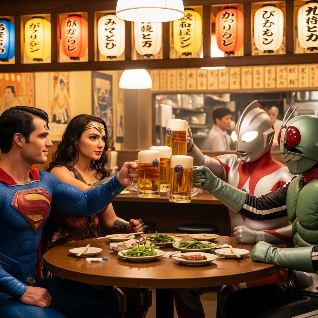 ヒーロー忘年会 | の人気AIイラスト・グラビア