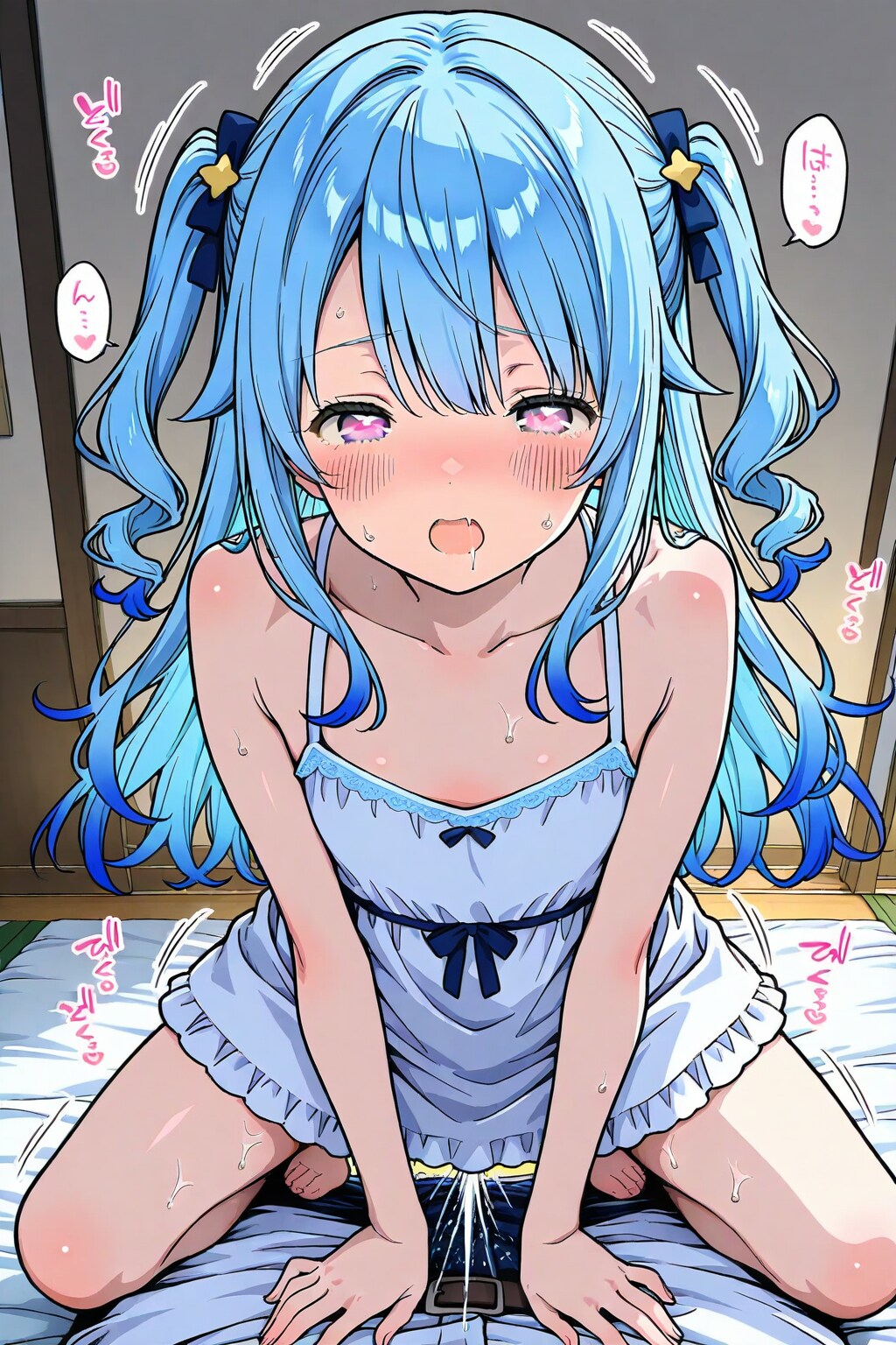 潮吹きしている女の子