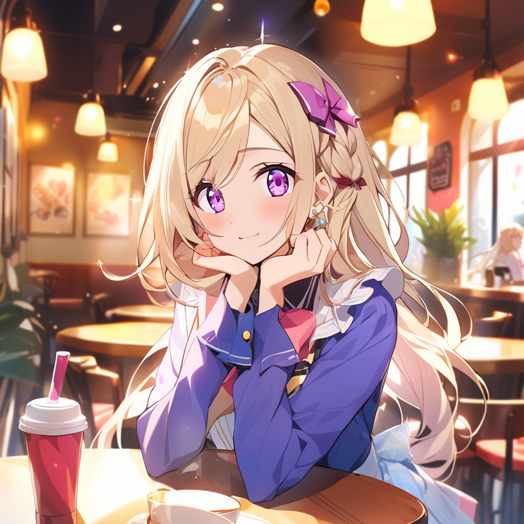 金髪アイドルとお忍びデート15 | の人気AIイラスト・グラビア