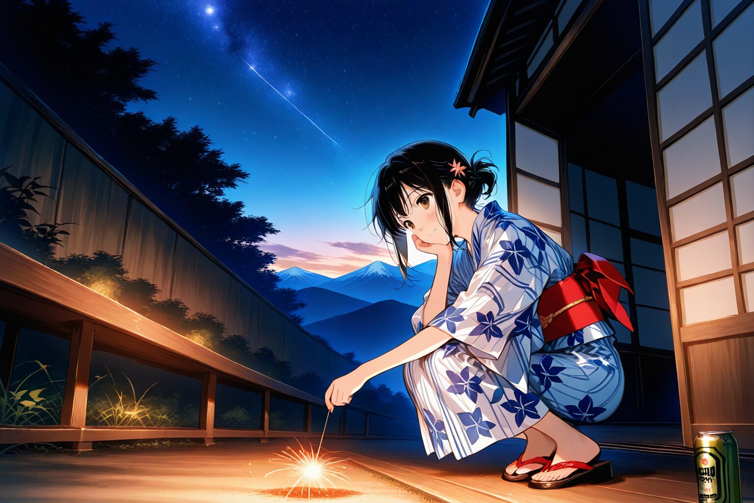 おうち花火 | の人気AIイラスト・グラビア