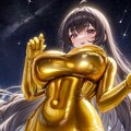 銀河の金色ボディスーツ 6枚目
