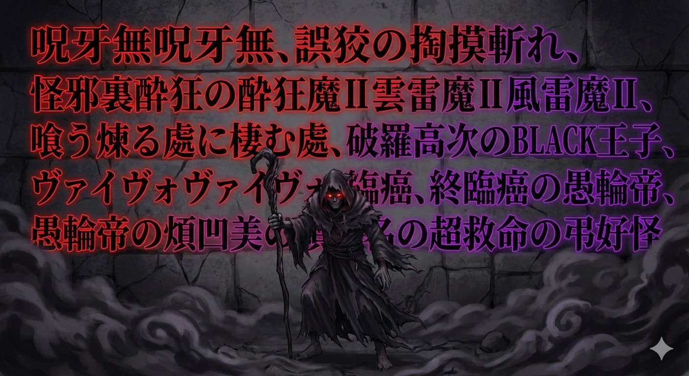 [よいこの落伍]呪牙無